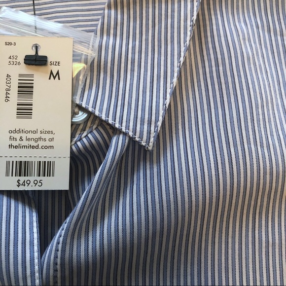 Striped Button down The Limited blue white - Picture 3 of 4